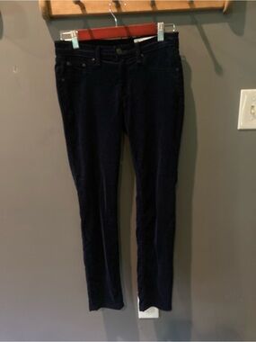 Rag& Bone midnight navy soft legging velvet pants excellent condition size 27